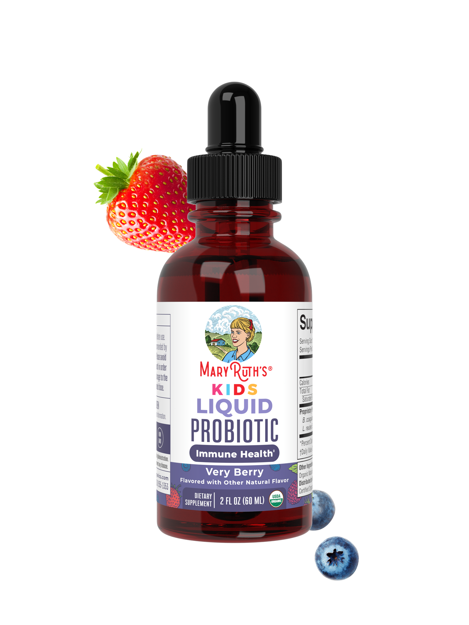Organic Kids Liquid Probiotic (Very Berry, 2oz)