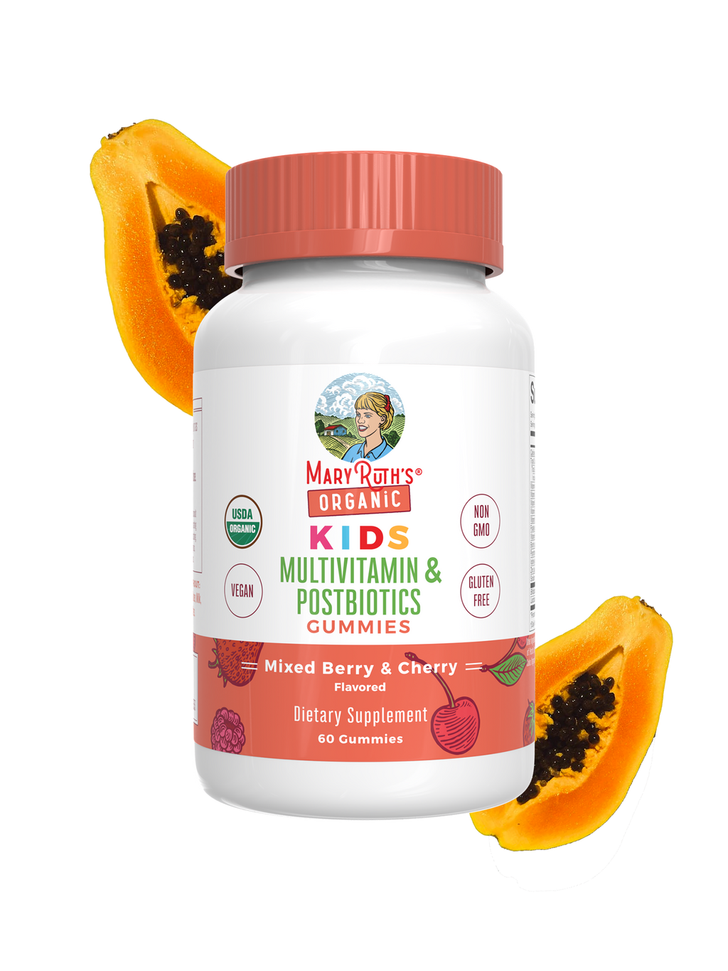 Organic Kids Multivitamin + Postbiotics Gummies