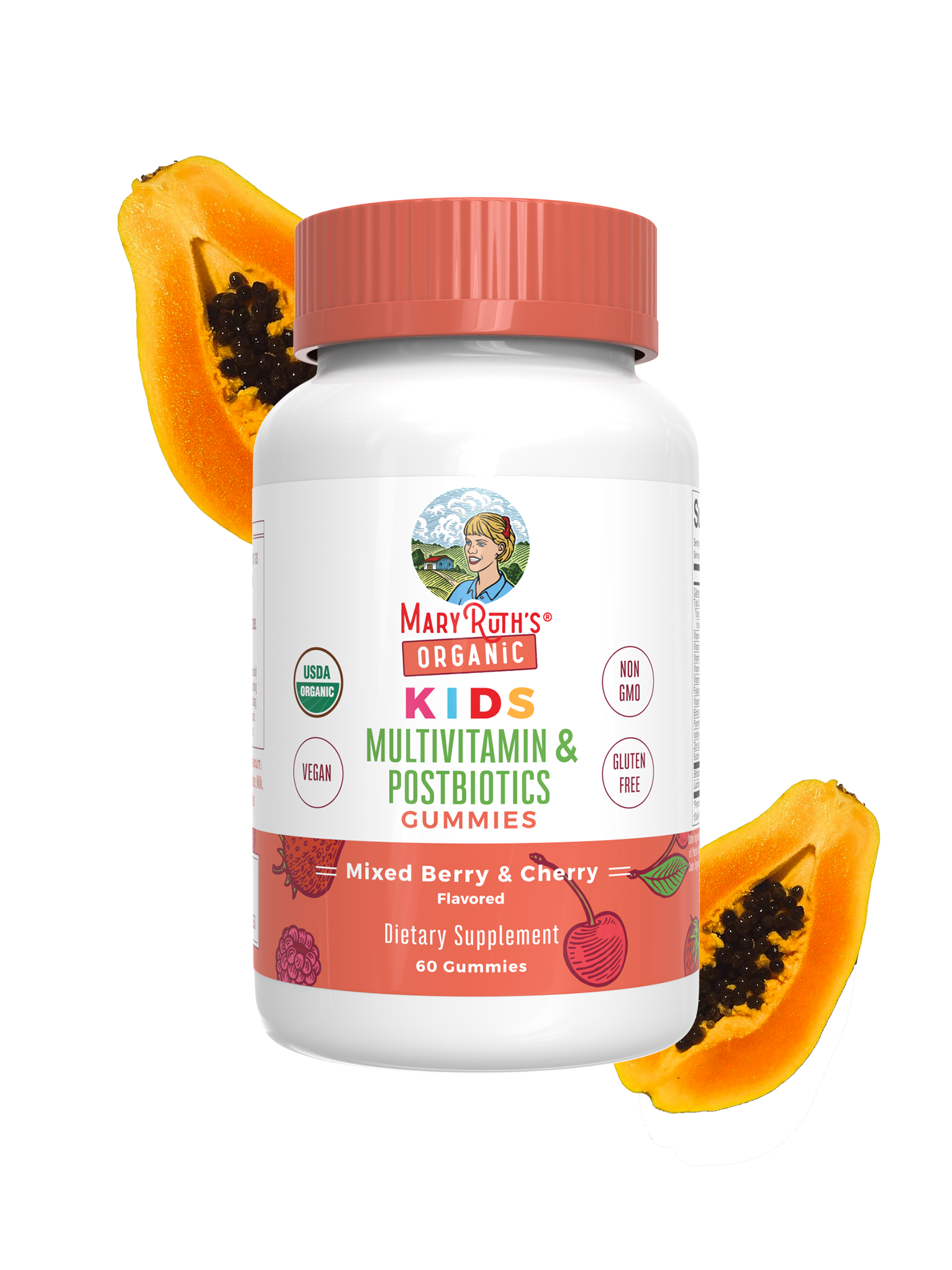Organic Kids Multivitamin + Postbiotics Gummies