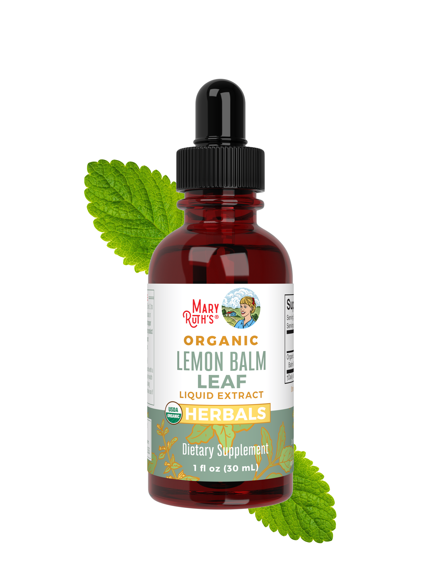 Organic Lemon Balm Leaf Liquid Drops