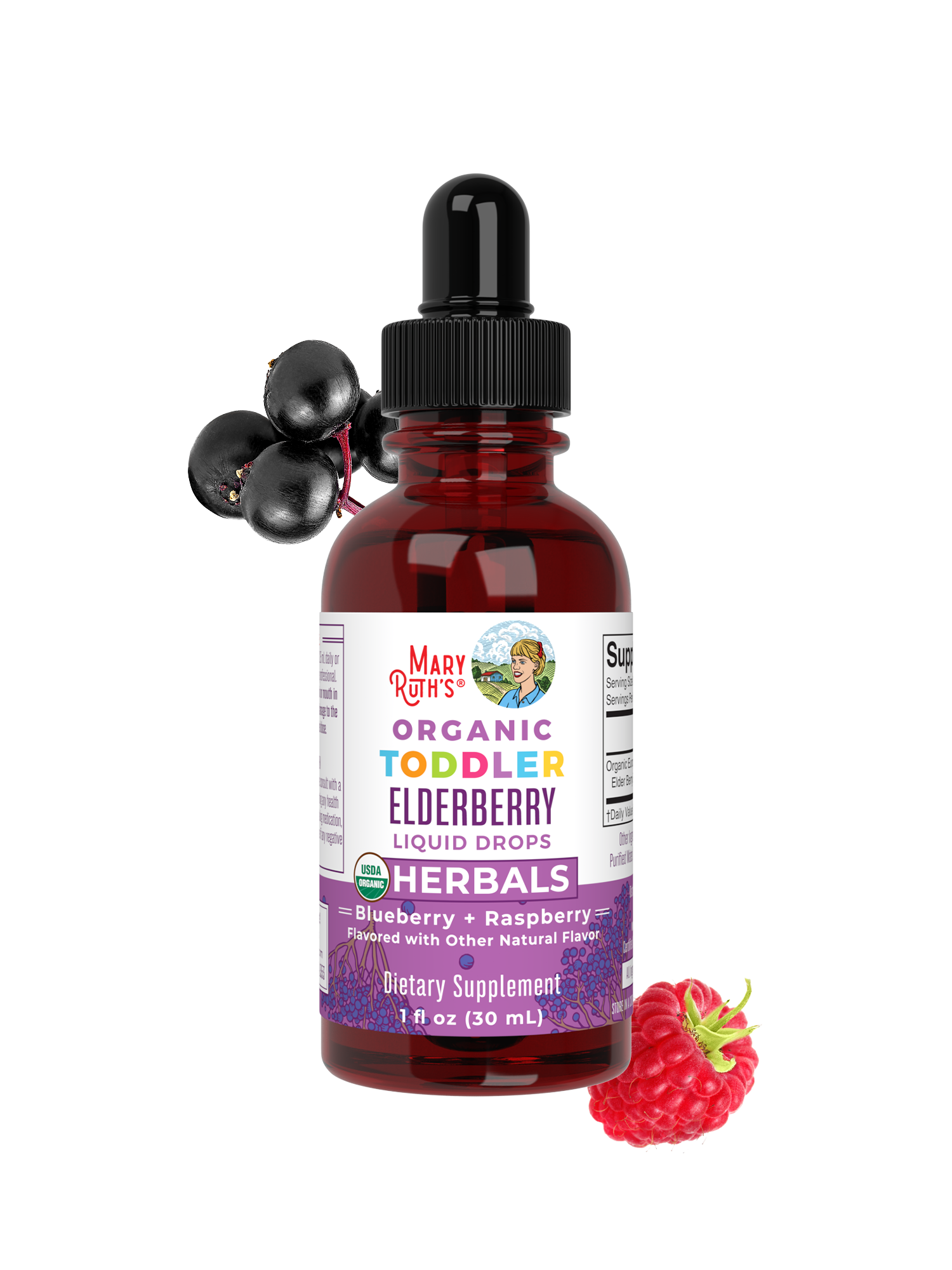 Organic Toddler Elderberry Liquid Drops