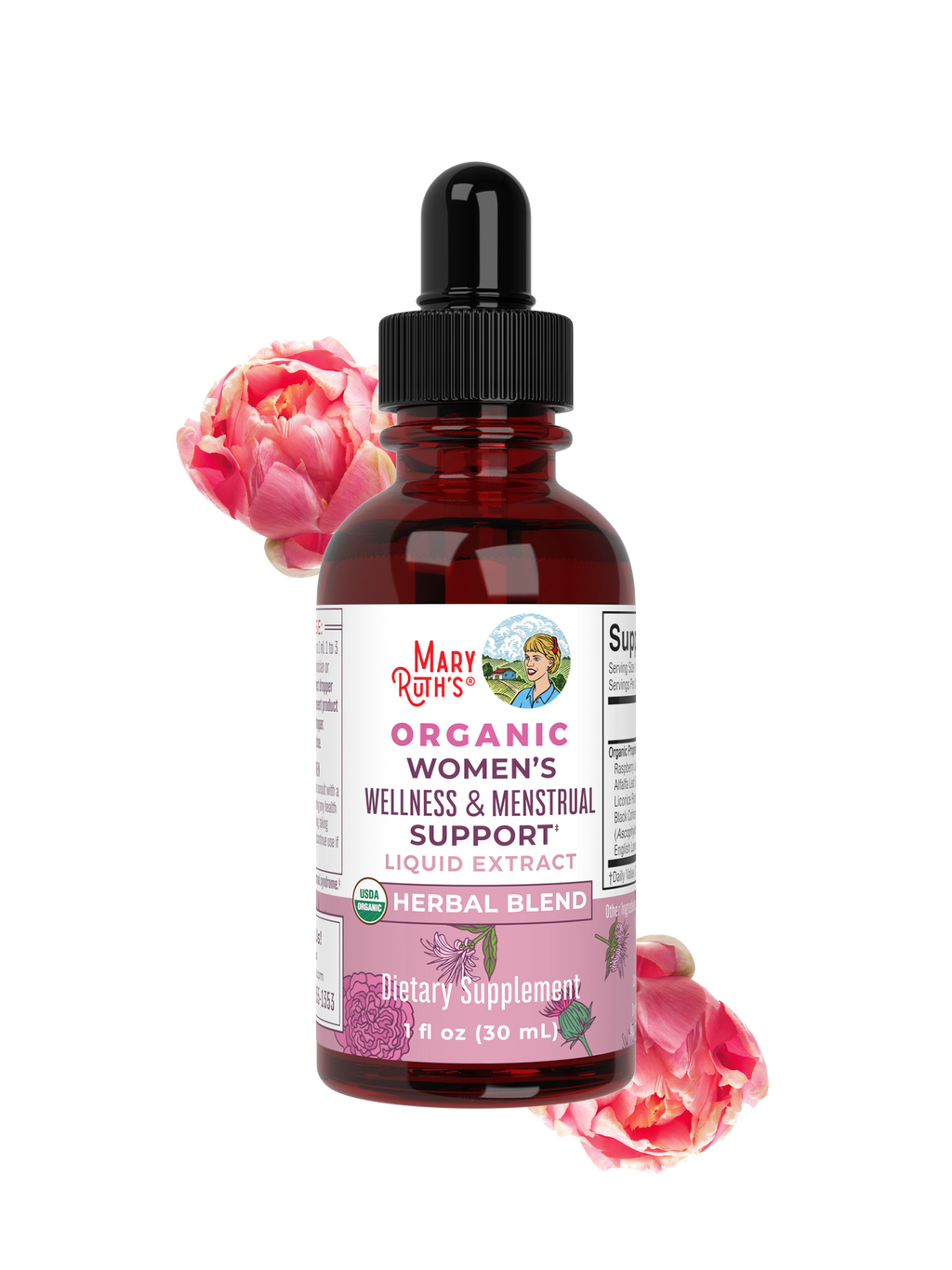 Organic Women's Wellness & Menstrual Support Liquid Drops MaryRuth Organics Organic Women's Wellness & Menstrual Support Liquid Drops MaryRuth Organics