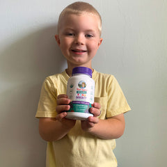 Rachel G. holding product