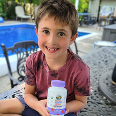 Aimee W. holding product