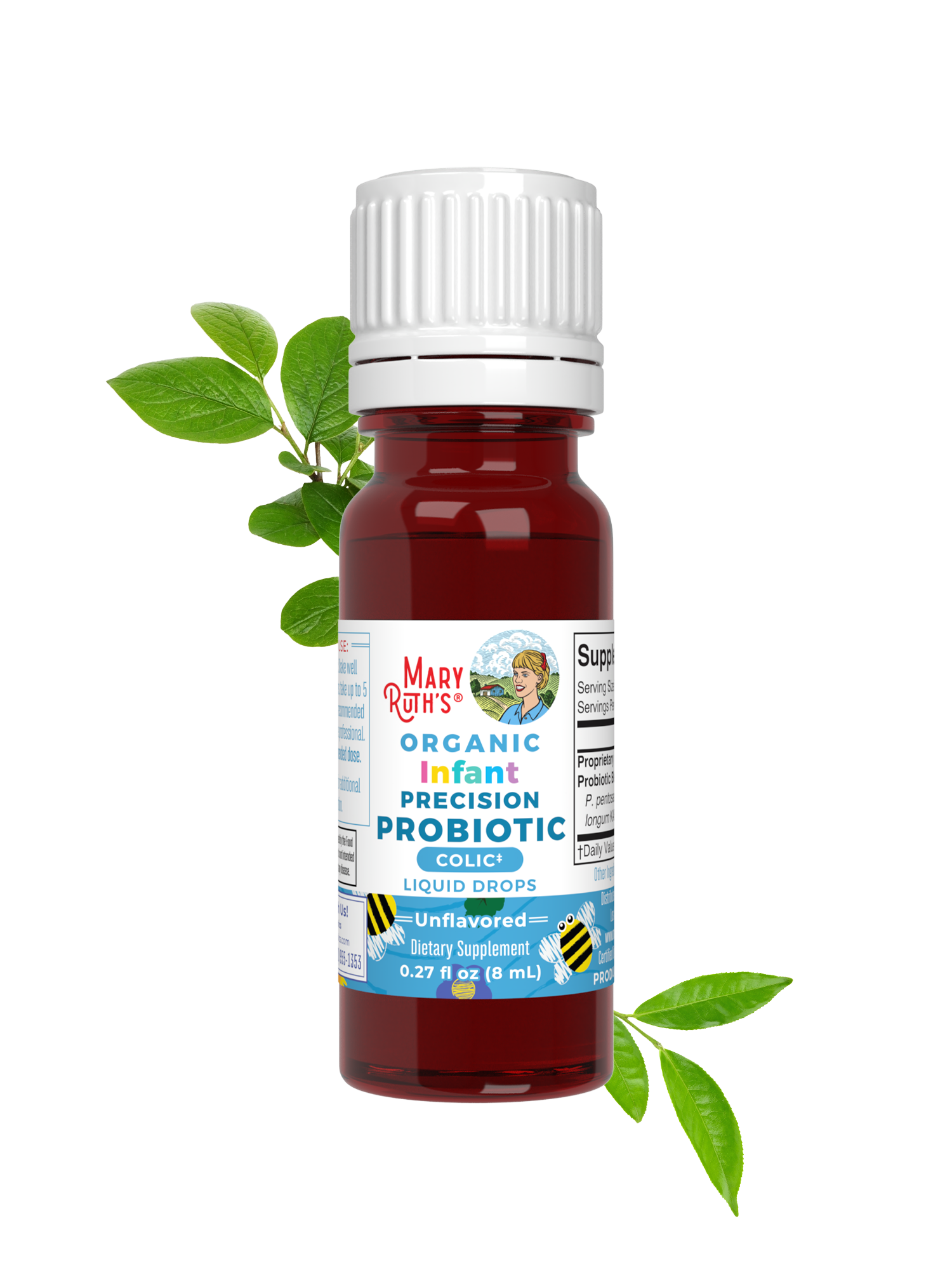 Organic Infant Precision Probiotic Colic Liquid Drops 0.27oz Unflavored