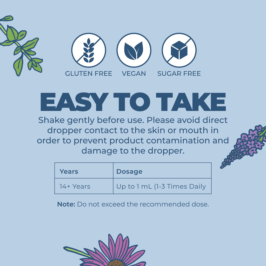 Organic Lymphatic Support Herbal Blend 1oz Unflavored – Easy to take