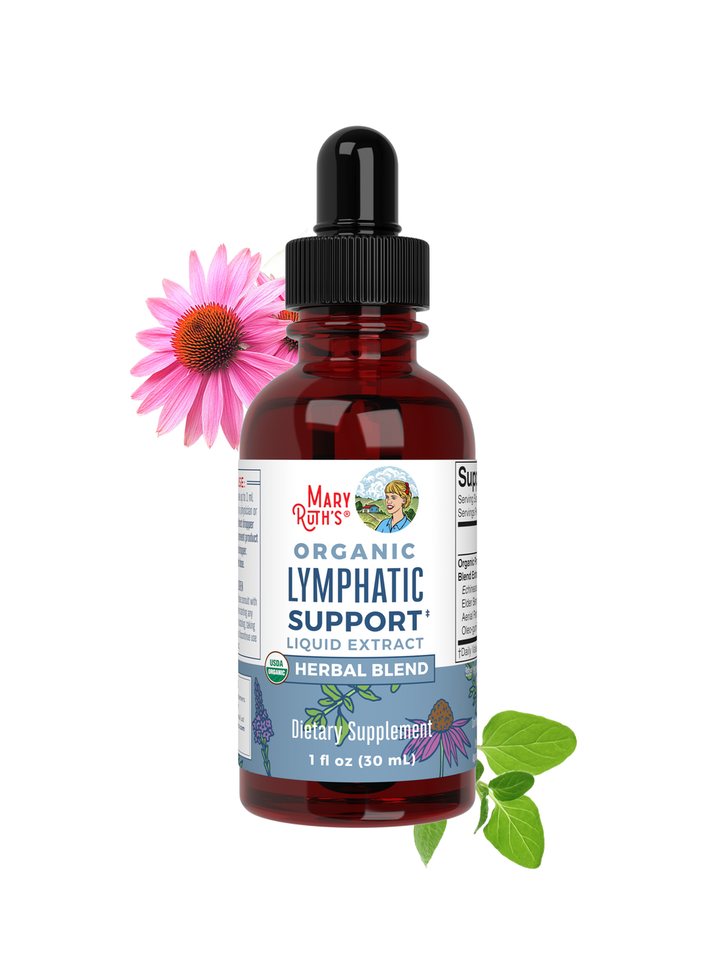 Organic Lymphatic Support Herbal Blend 1oz Unflavored