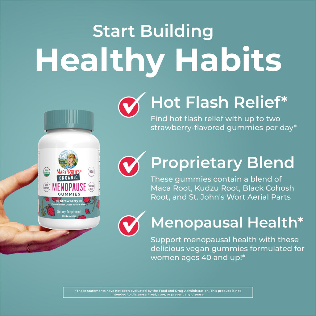 Organic Menopause Gummies 60CT Strawberry Healthy Habits