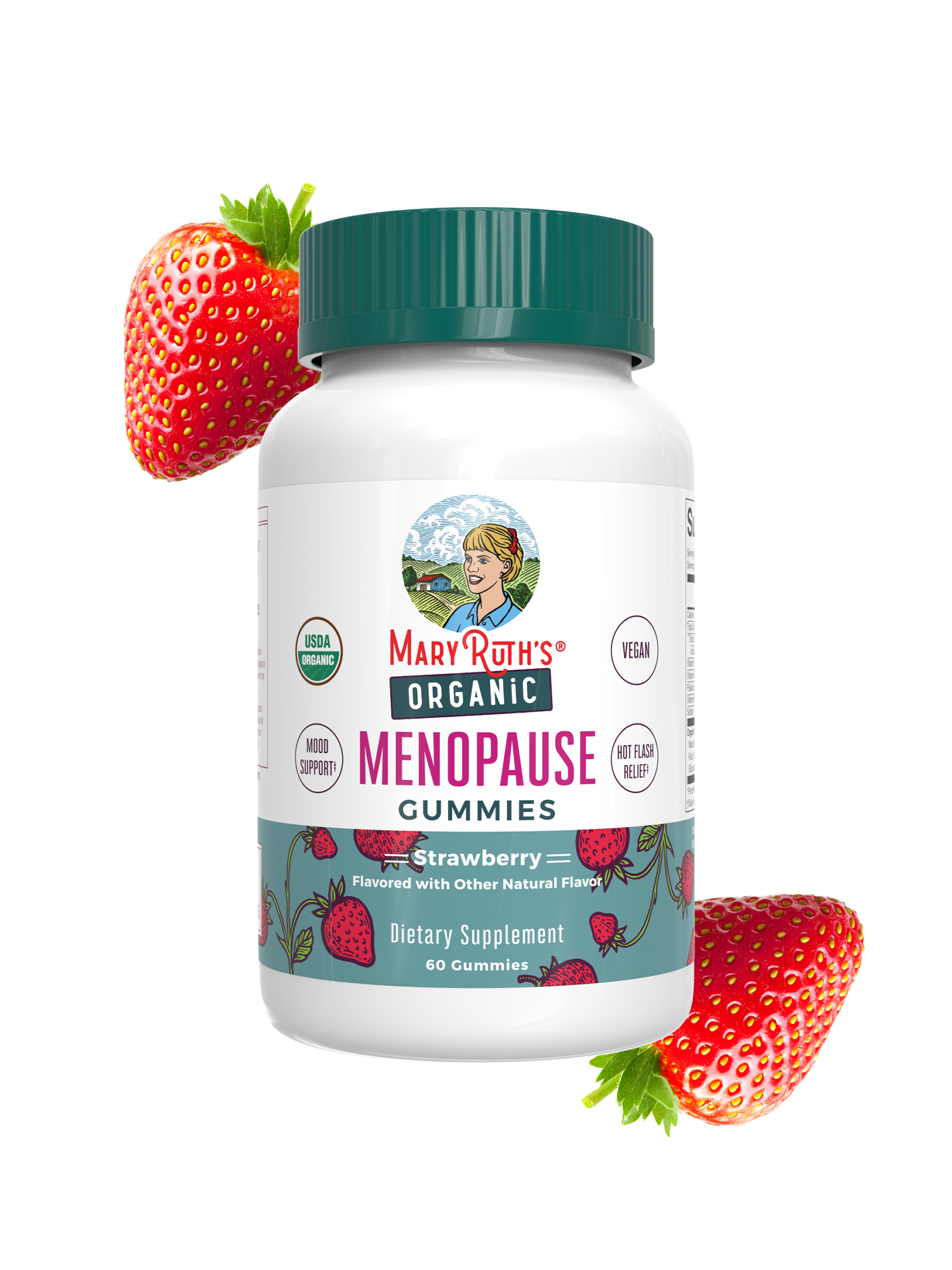 Organic Menopause Gummies 60CT Strawberry