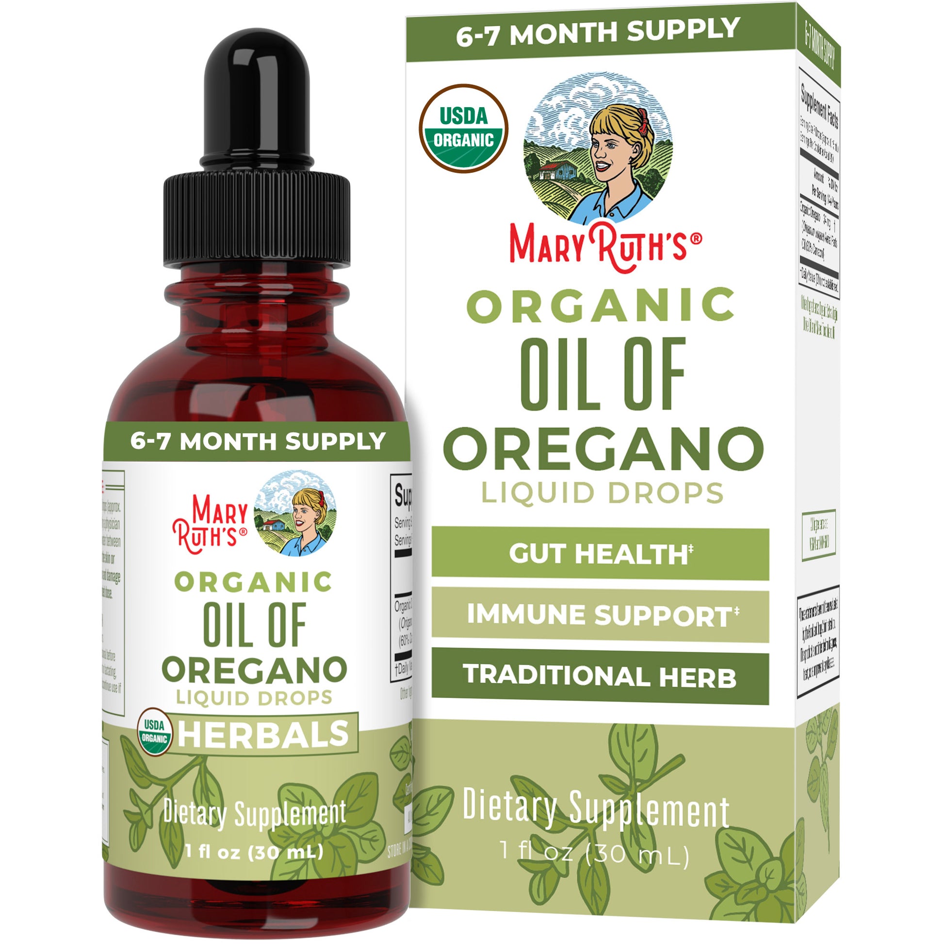 Organic Oil of Oregano Liquid Drops 1oz