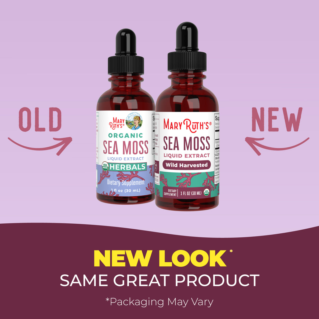 Organic Sea Moss Liquid Drops 1oz New Look Maryruths