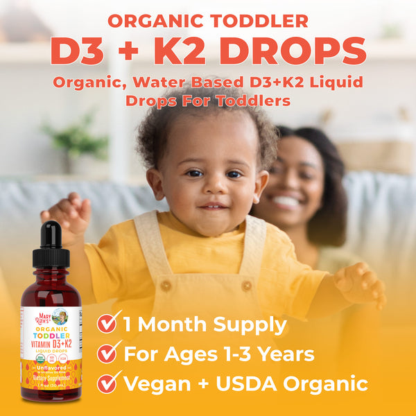MaryRuth Liquid Vitamin D3 & K2 Drops For Toddlers Unflavored Product Overview