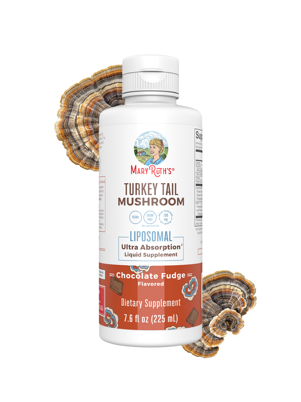 Turkey Tail Mushroom Liposomal 7oz Chocolate Fudge