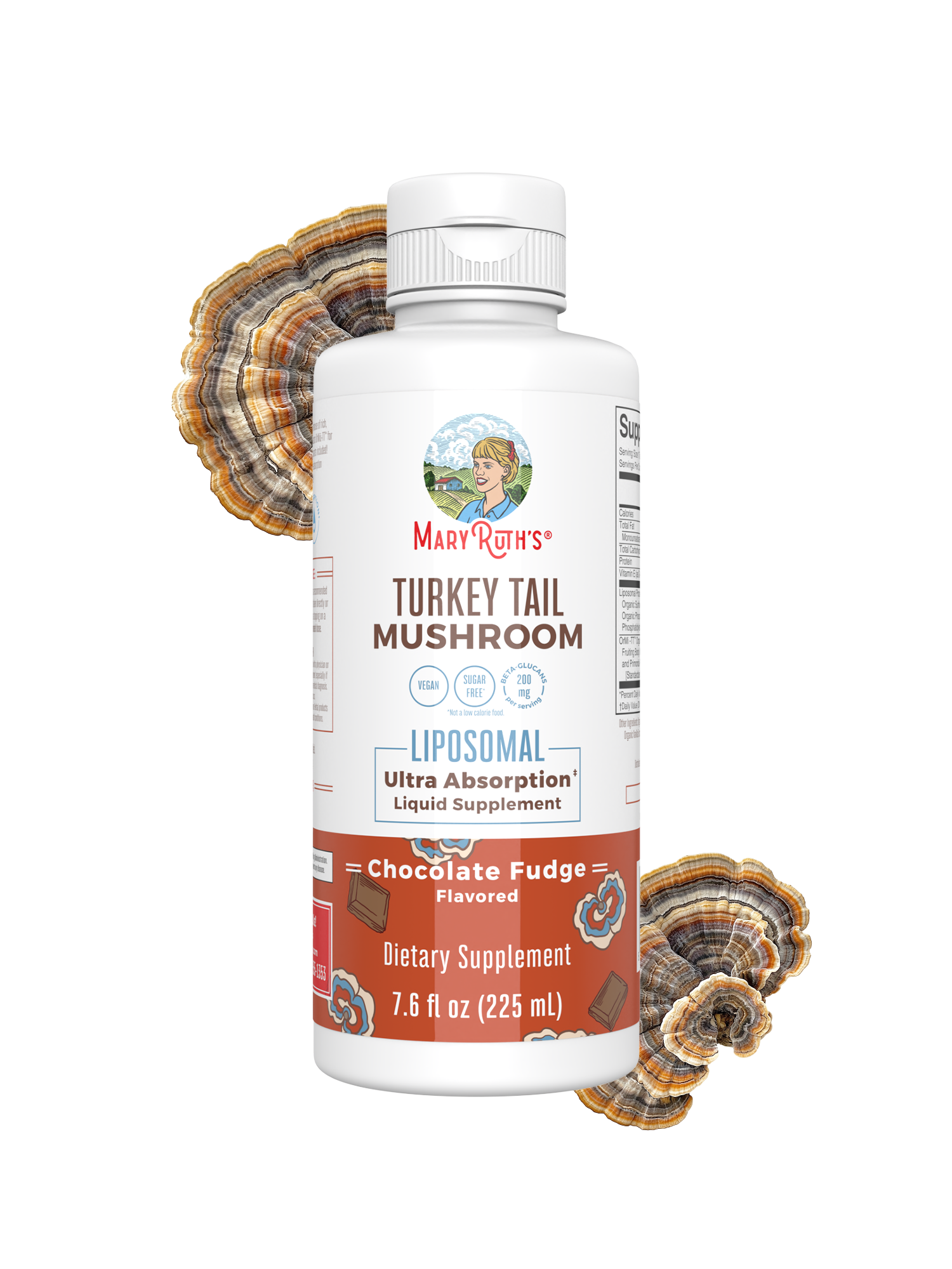 Turkey Tail Mushroom Liposomal 7oz Chocolate Fudge