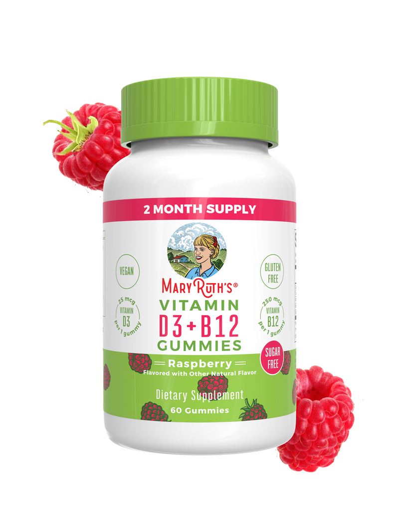 Sugar-Free D3 + B12 Gummies (Raspberry)