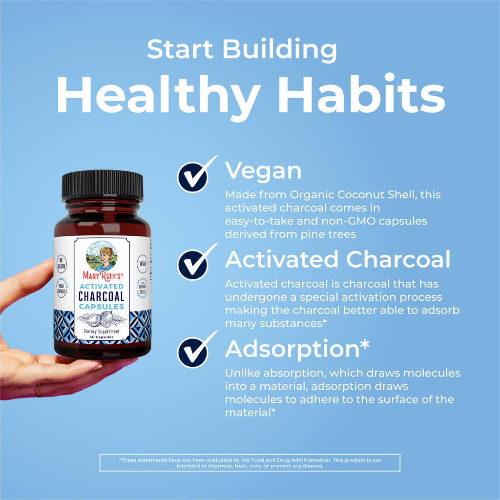 Activated Charcoal Capsules Healthy Habits