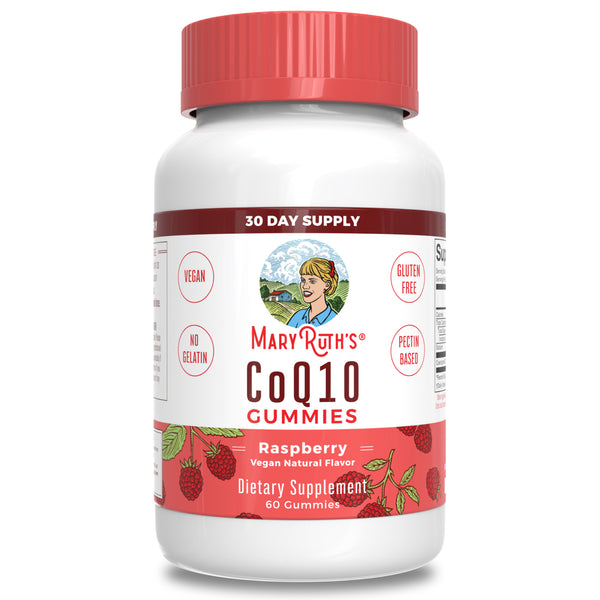 MaryRuth Vegan CoQ10 Supplement Gummies For Kids & Adults Raspberry Flavor Product Image