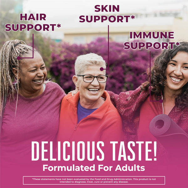 MaryRuth Biotin Gummies For Hair, Skin & Nails Goji Berry Flavor Health Benefits
