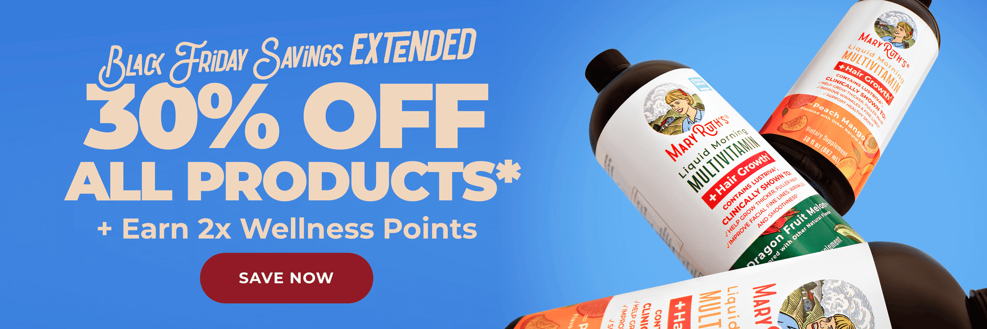 Black Friday Savings Extended - 30% OFF*