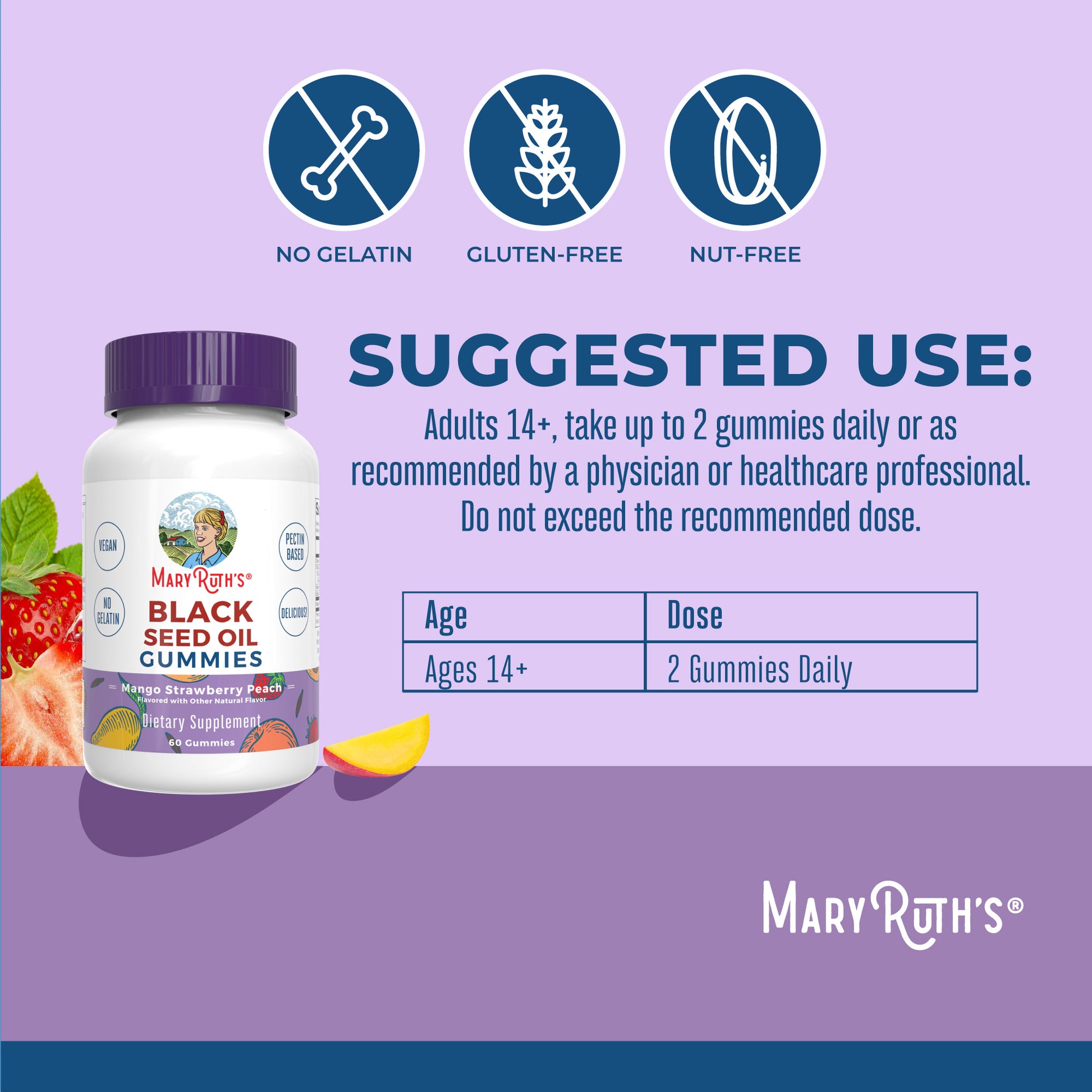 Black Seed Oil Gummies Suggested Use