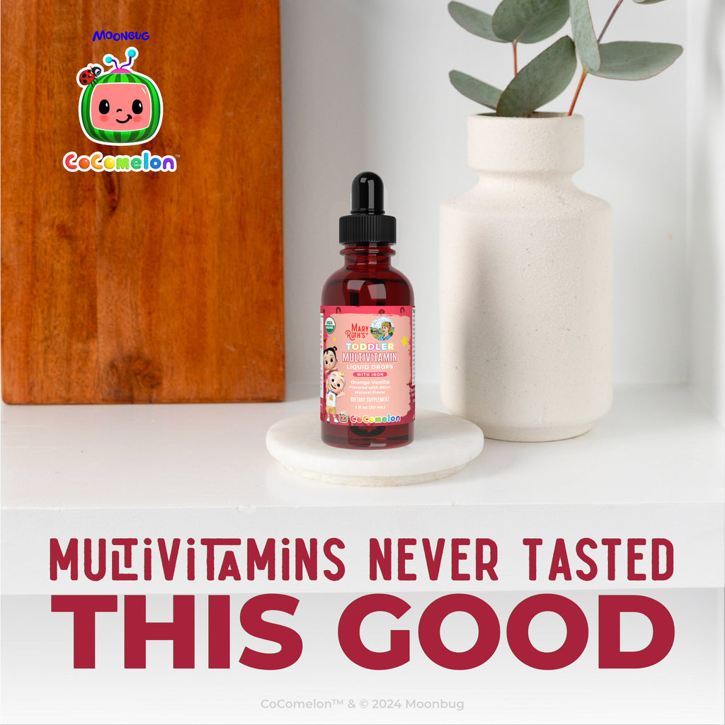 CoComelon Organic Toddler Multivitamin with Iron Liquid Drops 10