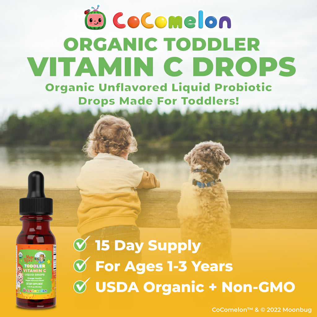 CoComelon Organic Toddler Vitamin C Liquid Drops 10