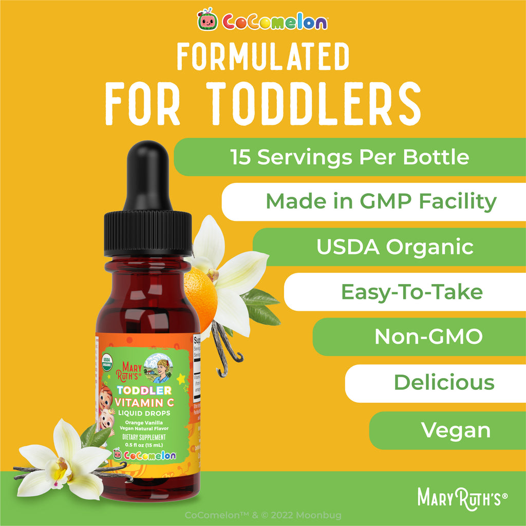 CoComelon Organic Toddler Vitamin C Liquid Drops 7