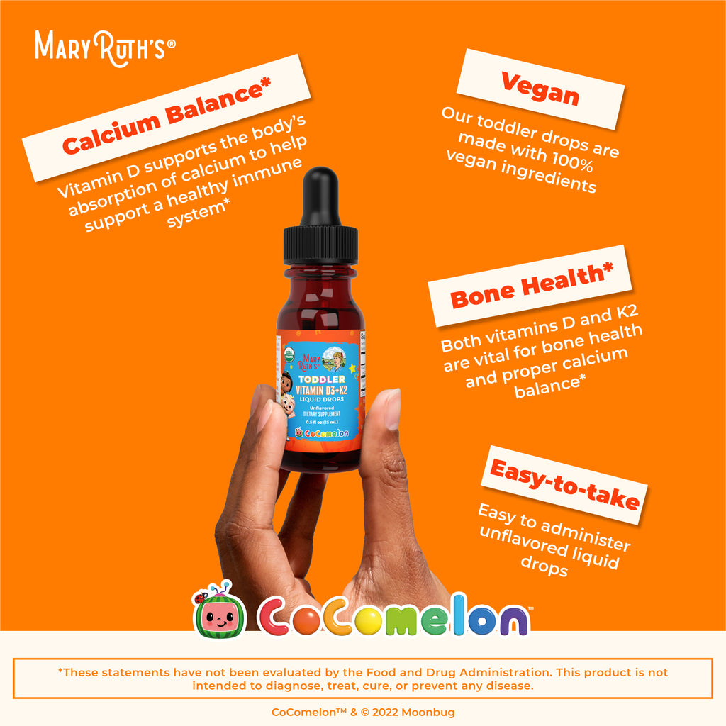 CoComelon Organic Toddler Vitamin D3+K2 Liquid Drops 7