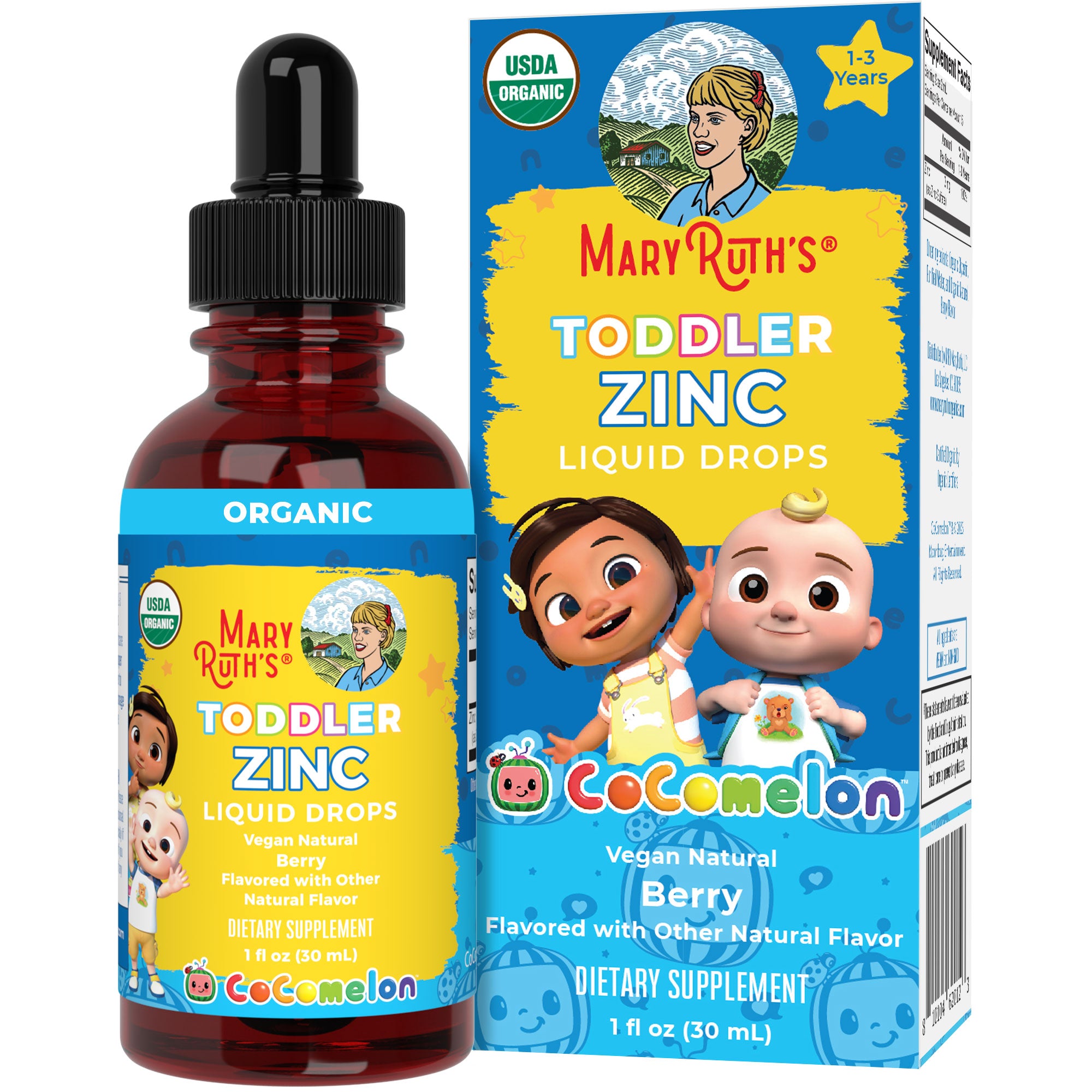 CoComelon Organic Toddler Zinc Liquid Drops