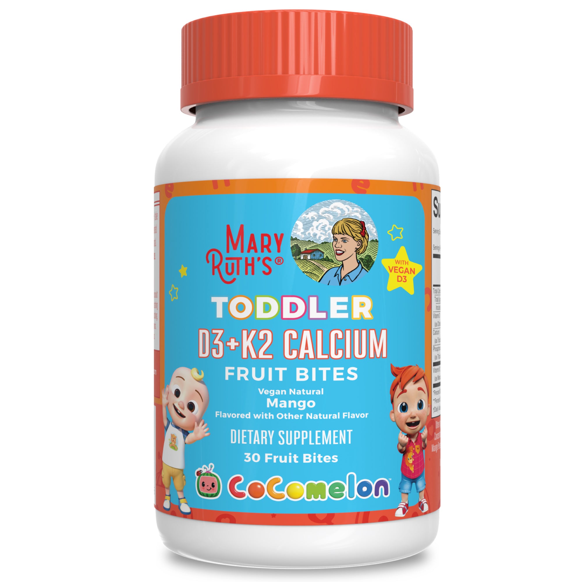 CoComelon Toddler D3+K2 Calcium Fruit Bites