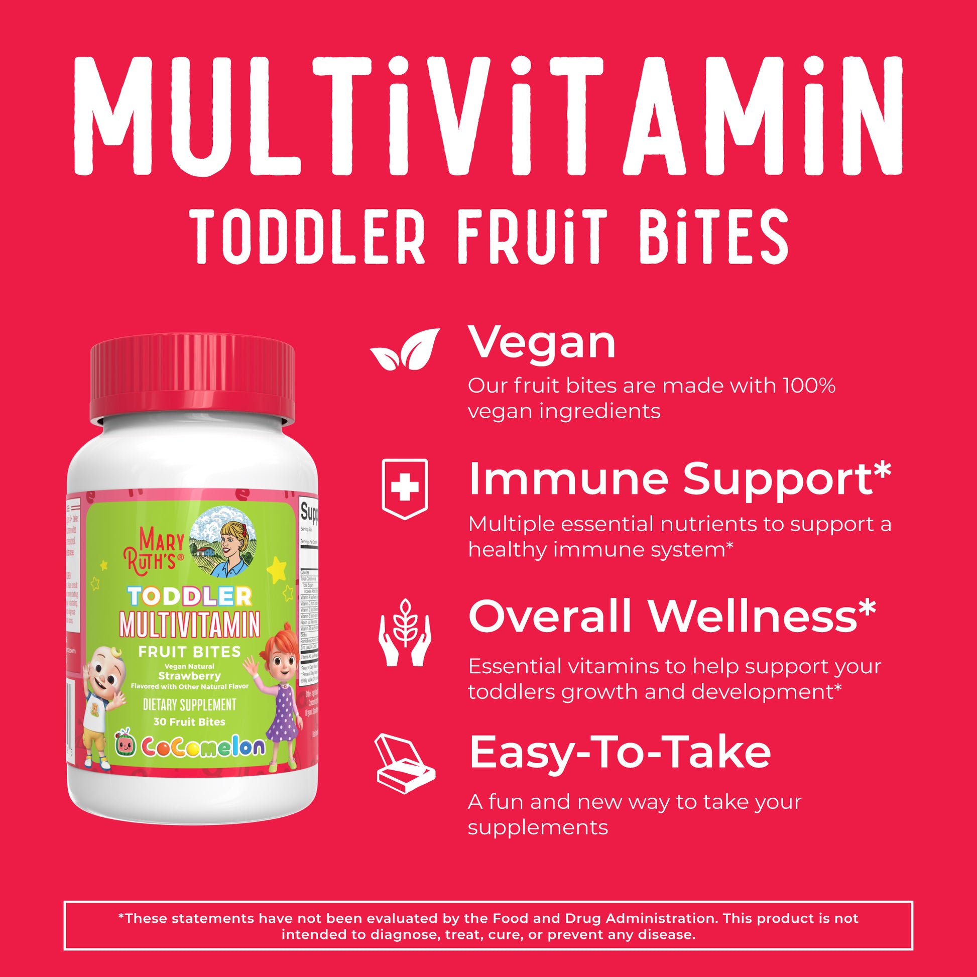 CoComelon Toddler Multivitamin Fruit Bites 30 Count 9