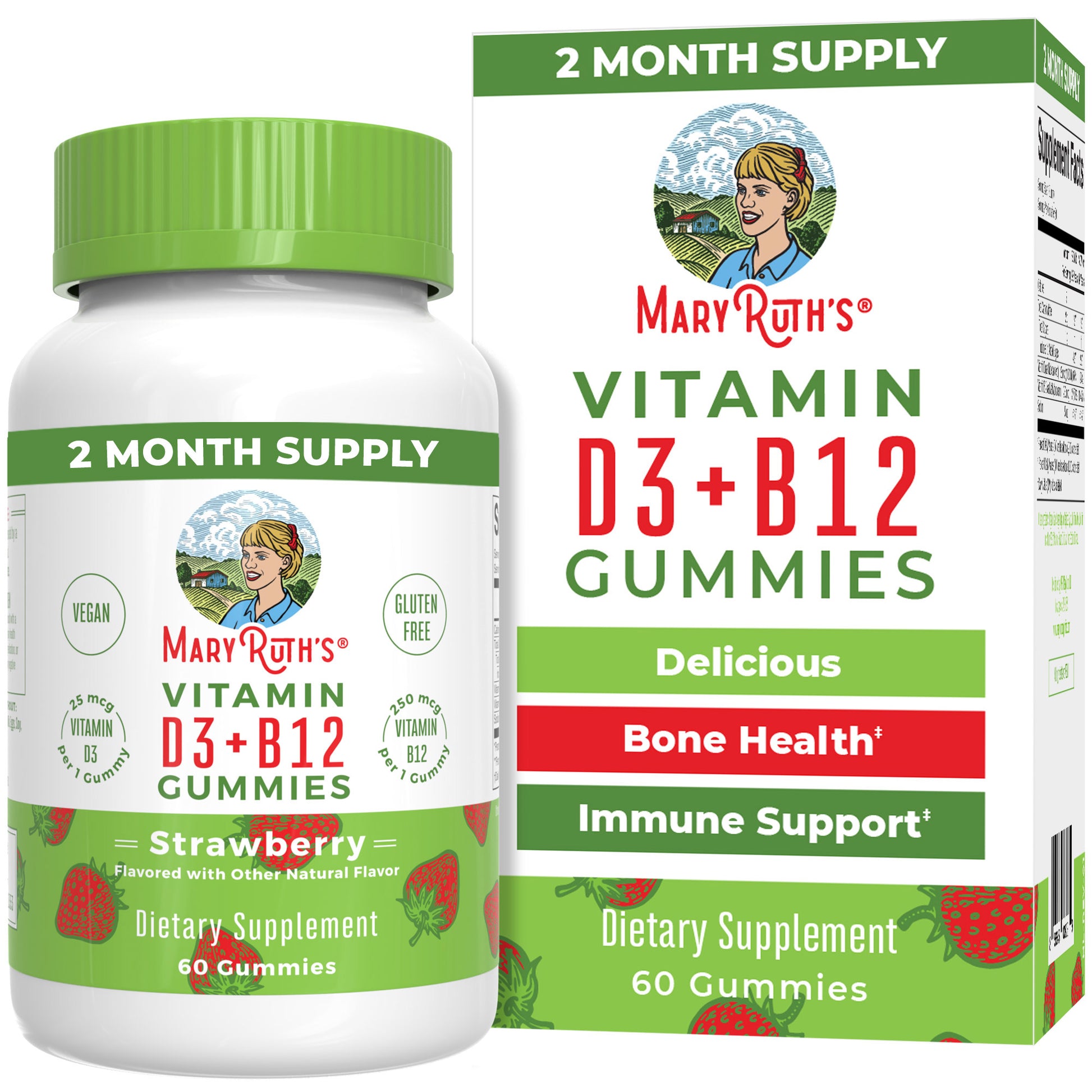 D3 + B12 Gummies (Strawberry)