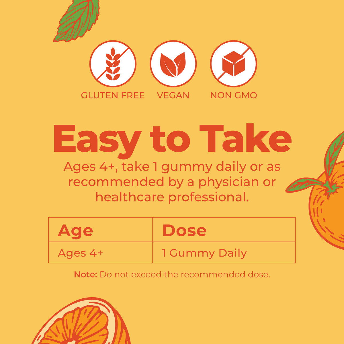 D3 Gummies Orange 60count Easy To Take