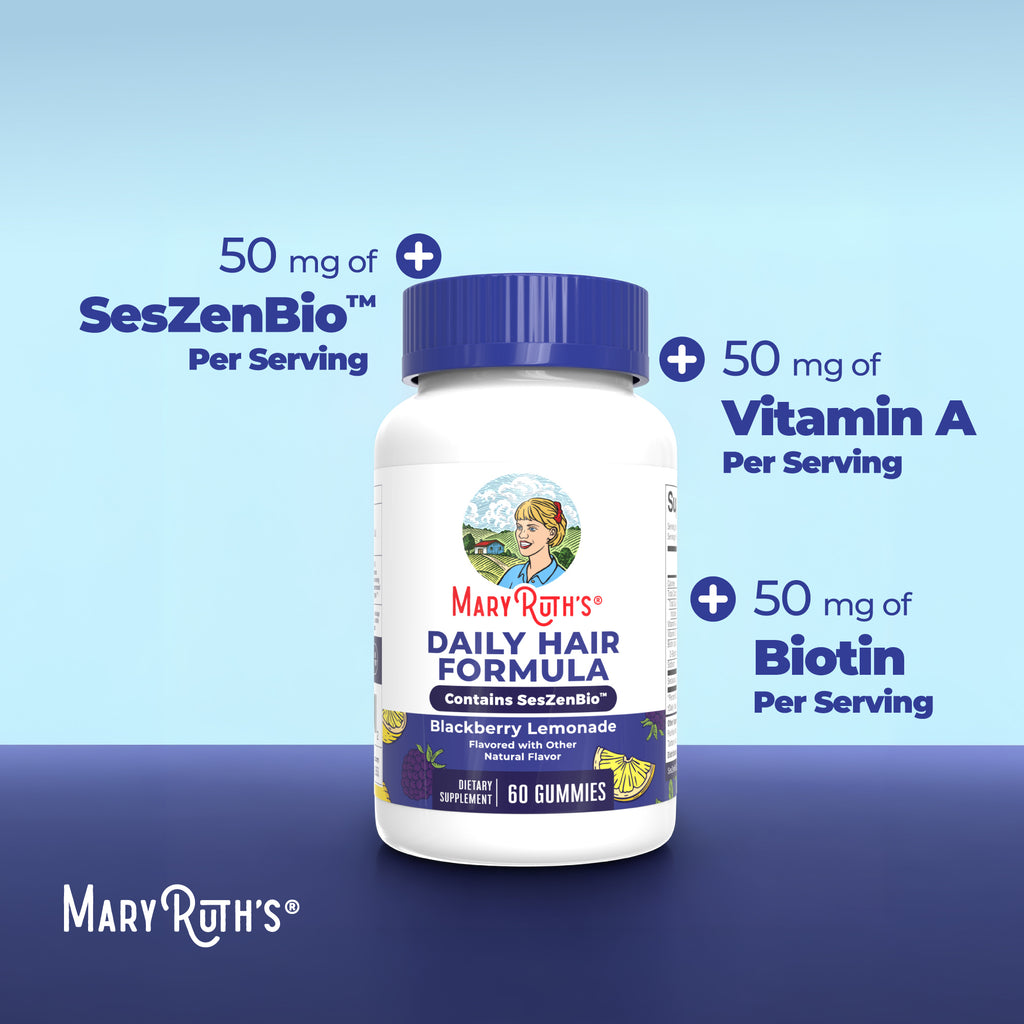 Daily Hair Formula Gummies Blackberry Lemonade 60ct Benefits