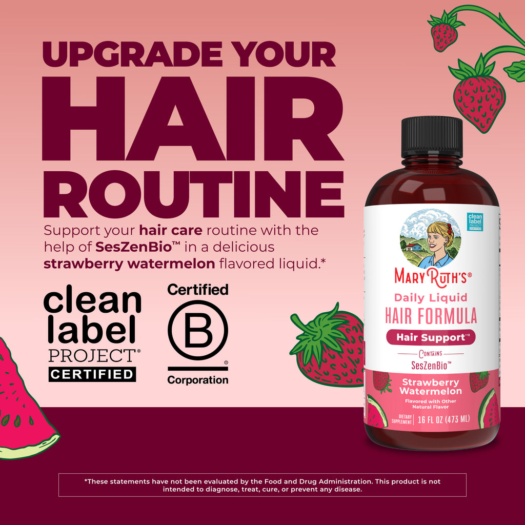 Daily Liquid Hair Formula Strawberry Watermelon 16oz Upgrade Your Routine