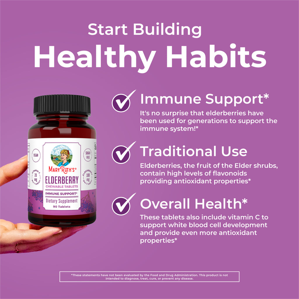 Elderberry Chewable Tablets Healthy Habits
