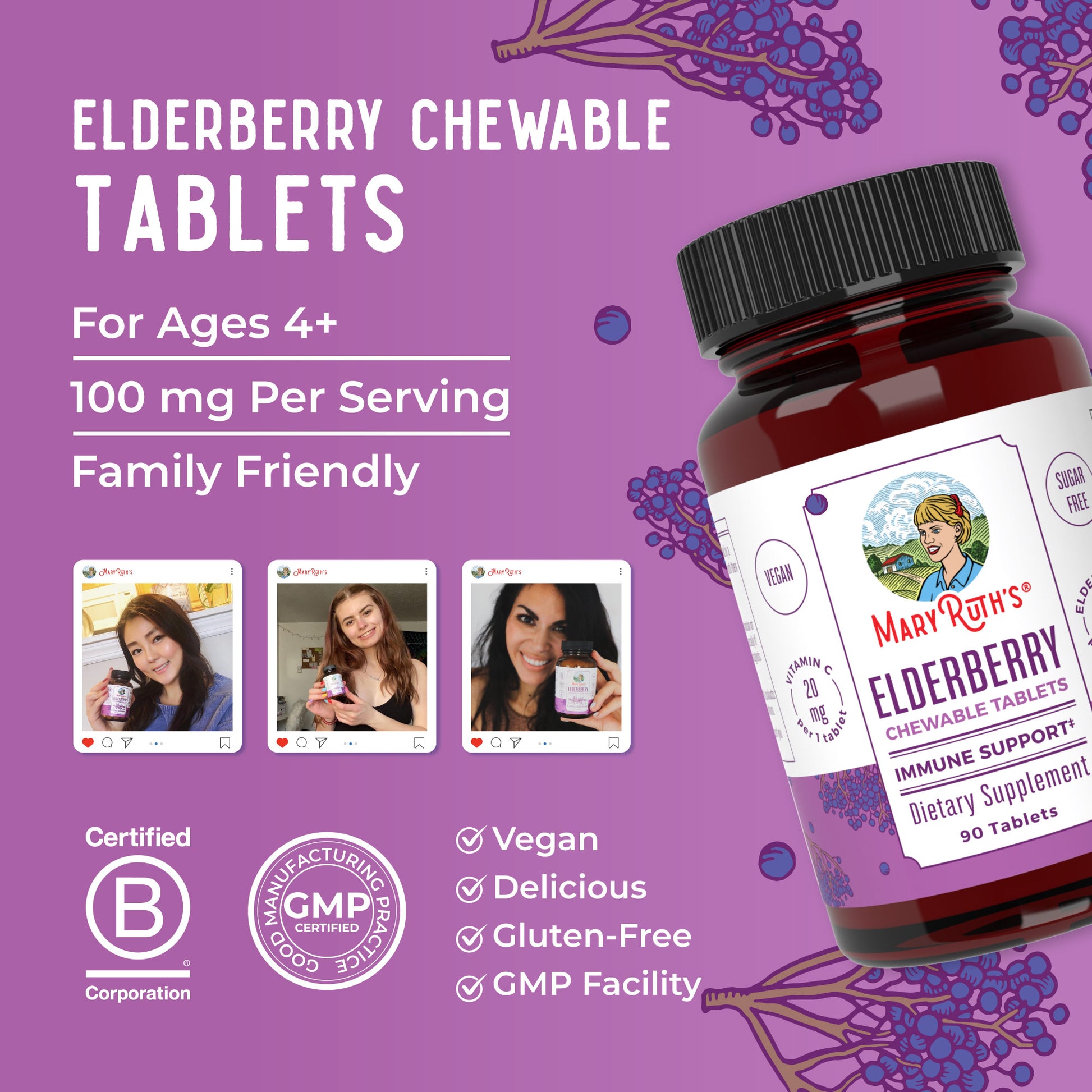 Elderberry Chewable Tablets 9