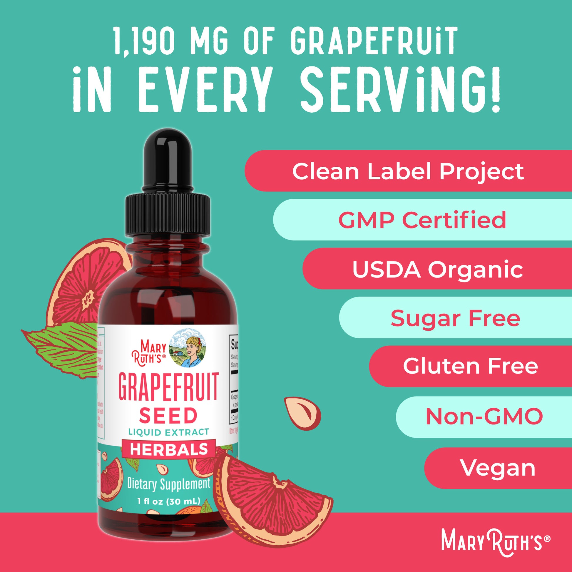 Grapefruit Seed Liquid Drops Ingredients