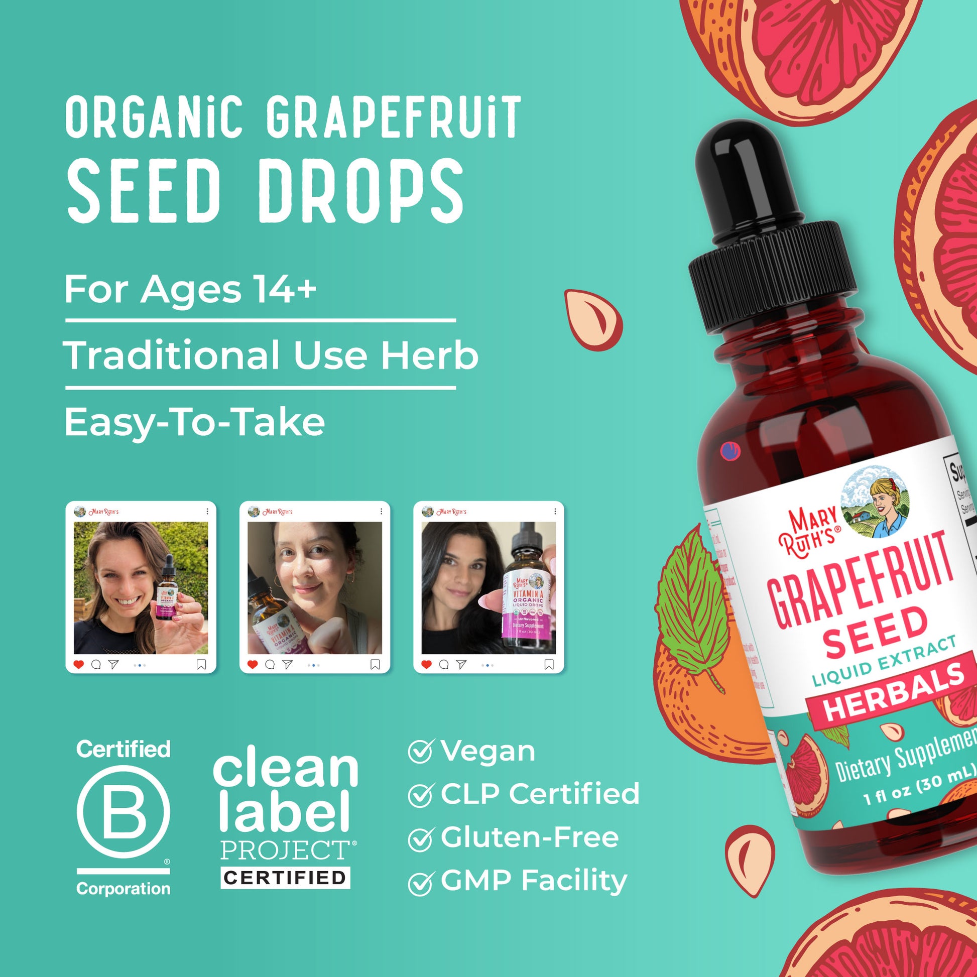 grapefruit seed extract for plants Grapefruit Seed Liquid Drops – MaryRuth Organics