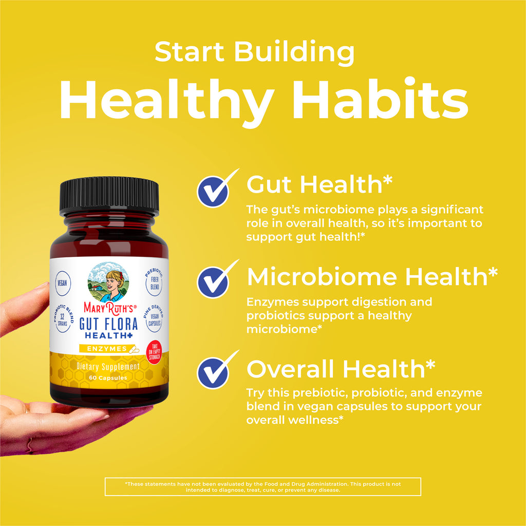 Gut Flora Health+ Enzymes Healthy Habits