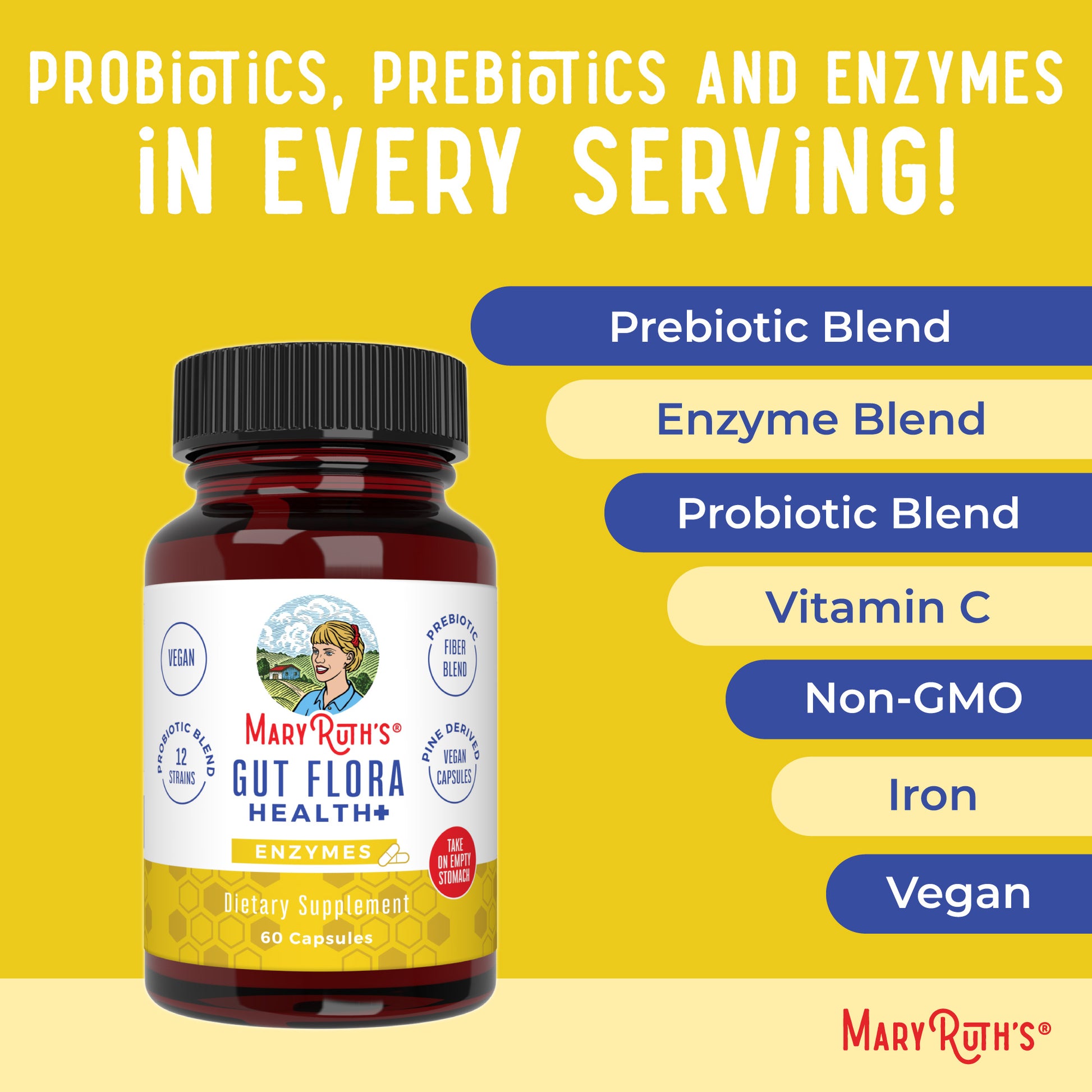 Gut Flora Health+ Enzymes Ingredients