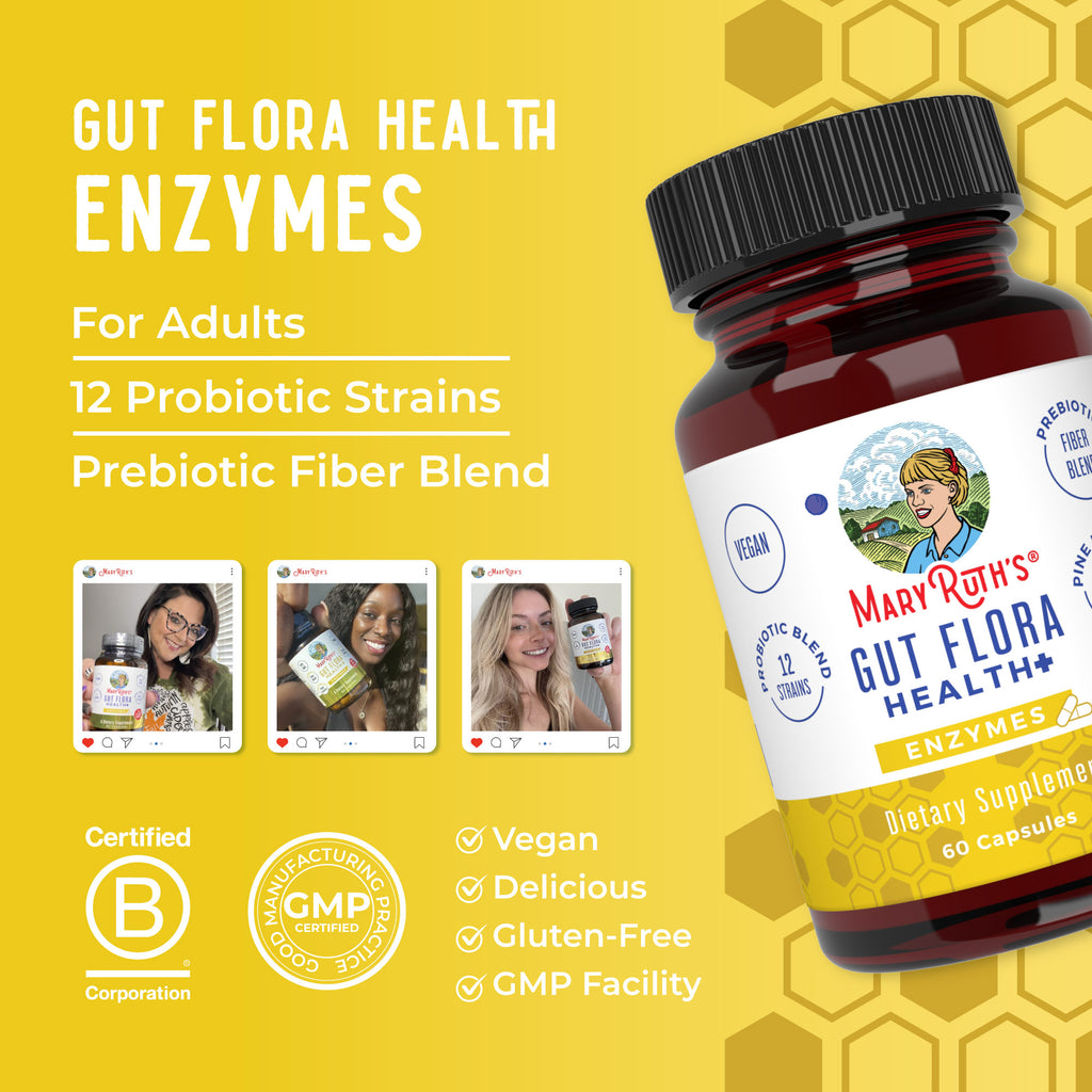 Gut Flora Health+ Enzymes 8