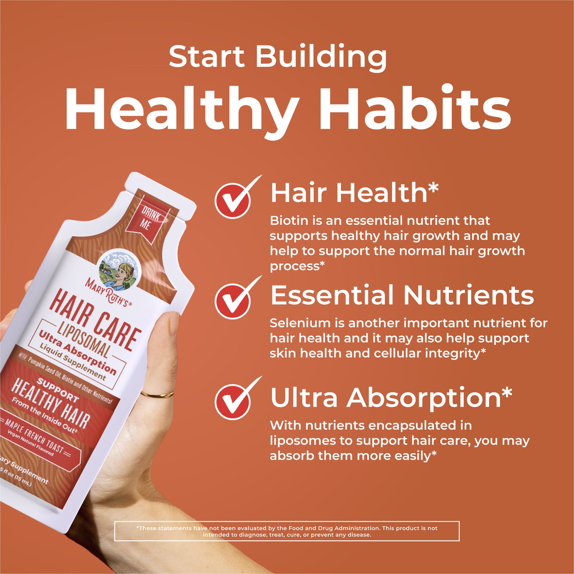 Hair Care Liposomal Pouches Healthy Habits