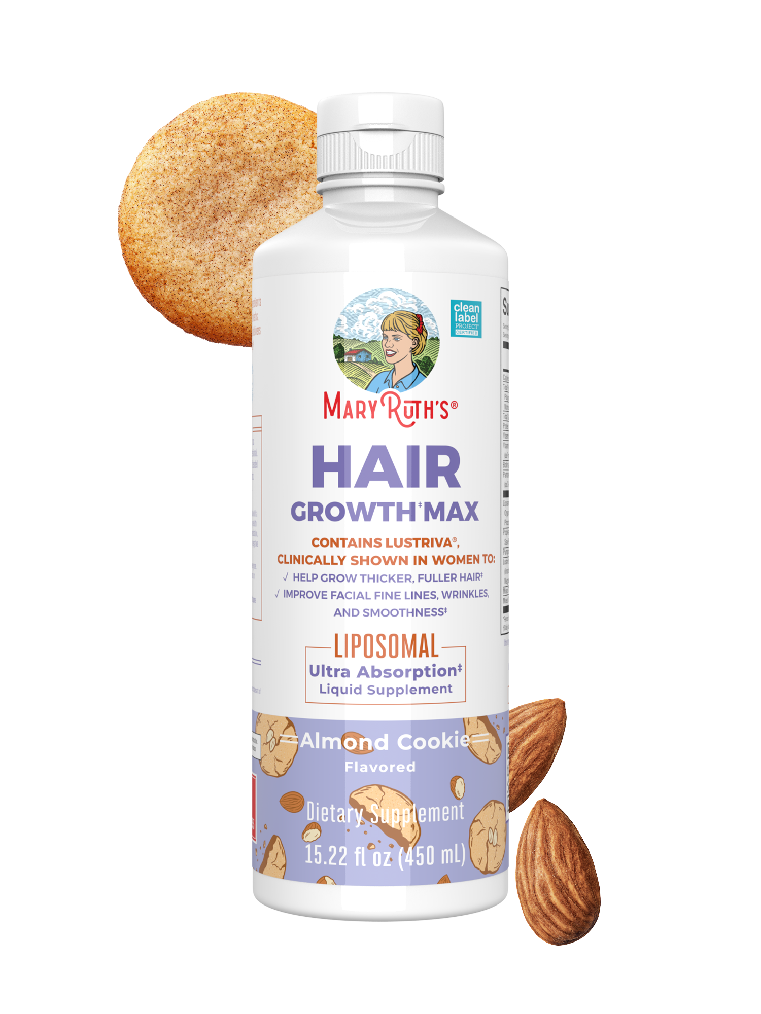 Hair Growth Max Liposomal Almond Cookie 15oz