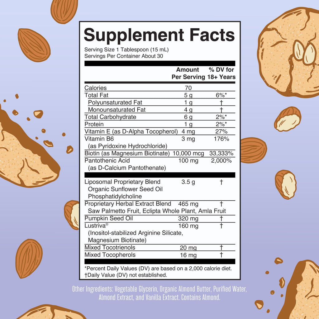 Hair Growth Max Liposomal Supplement Facts