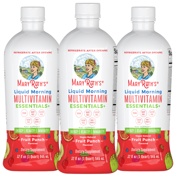 Liquid Morning Multivitamin Essentials+ (Fruit Punch) (3-Pack)