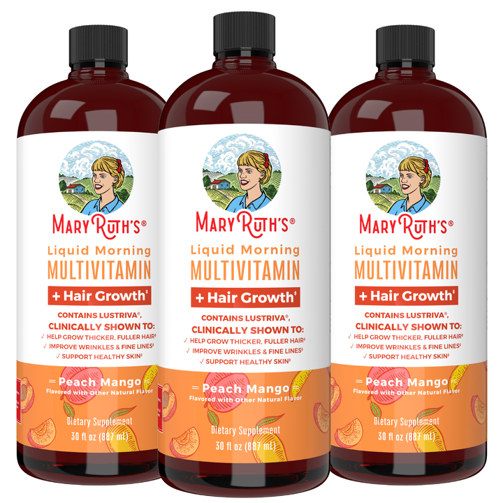 Liquid Morning Multivitamin + Hair Growth (3-Pack)