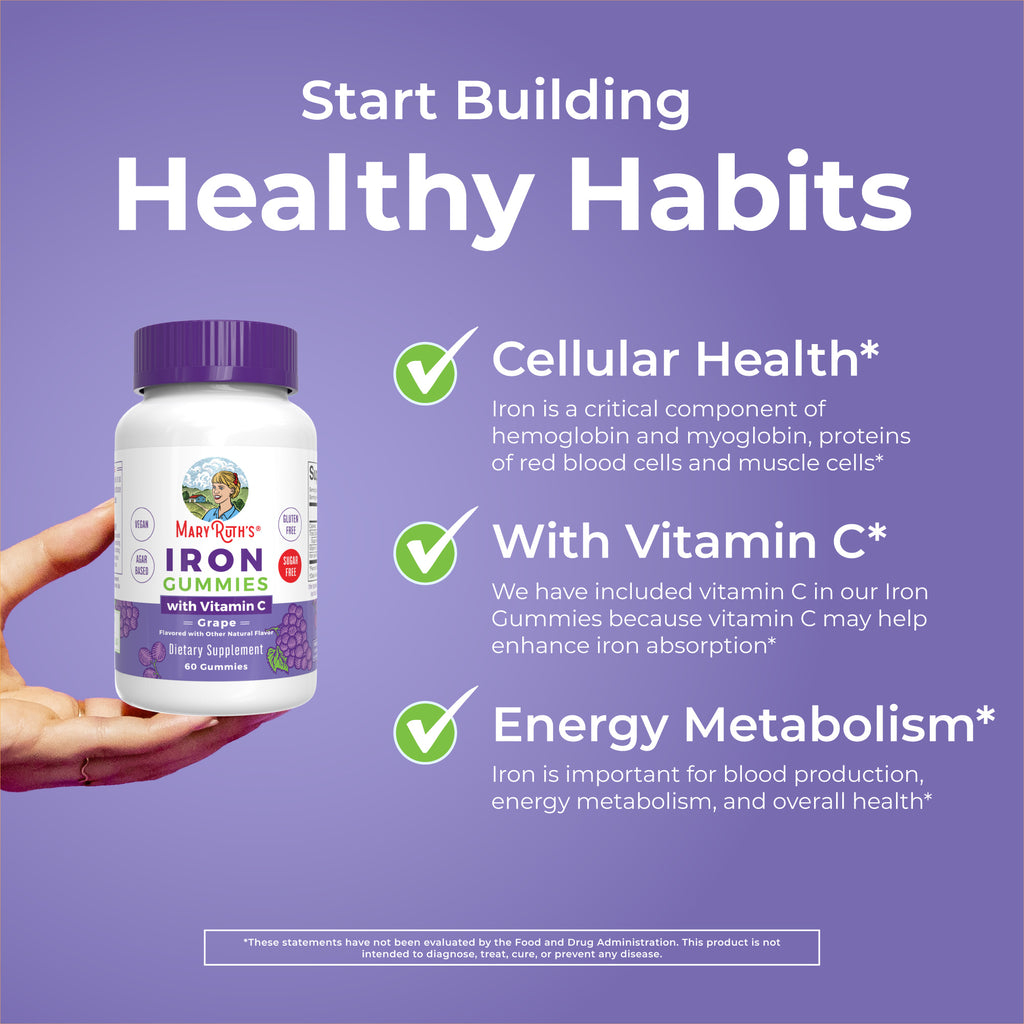Iron Gummies Grape Healthy Habits