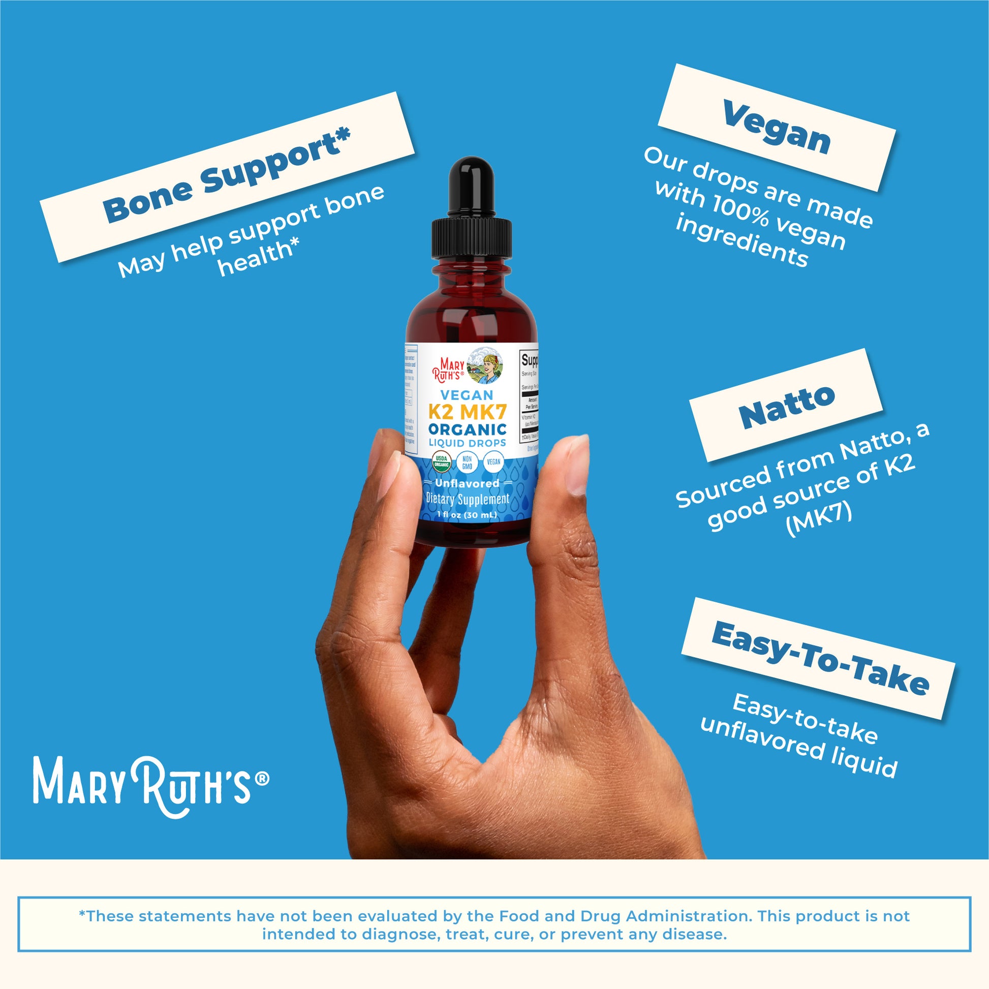 K2 (MK7) Organic Drops Ingredients