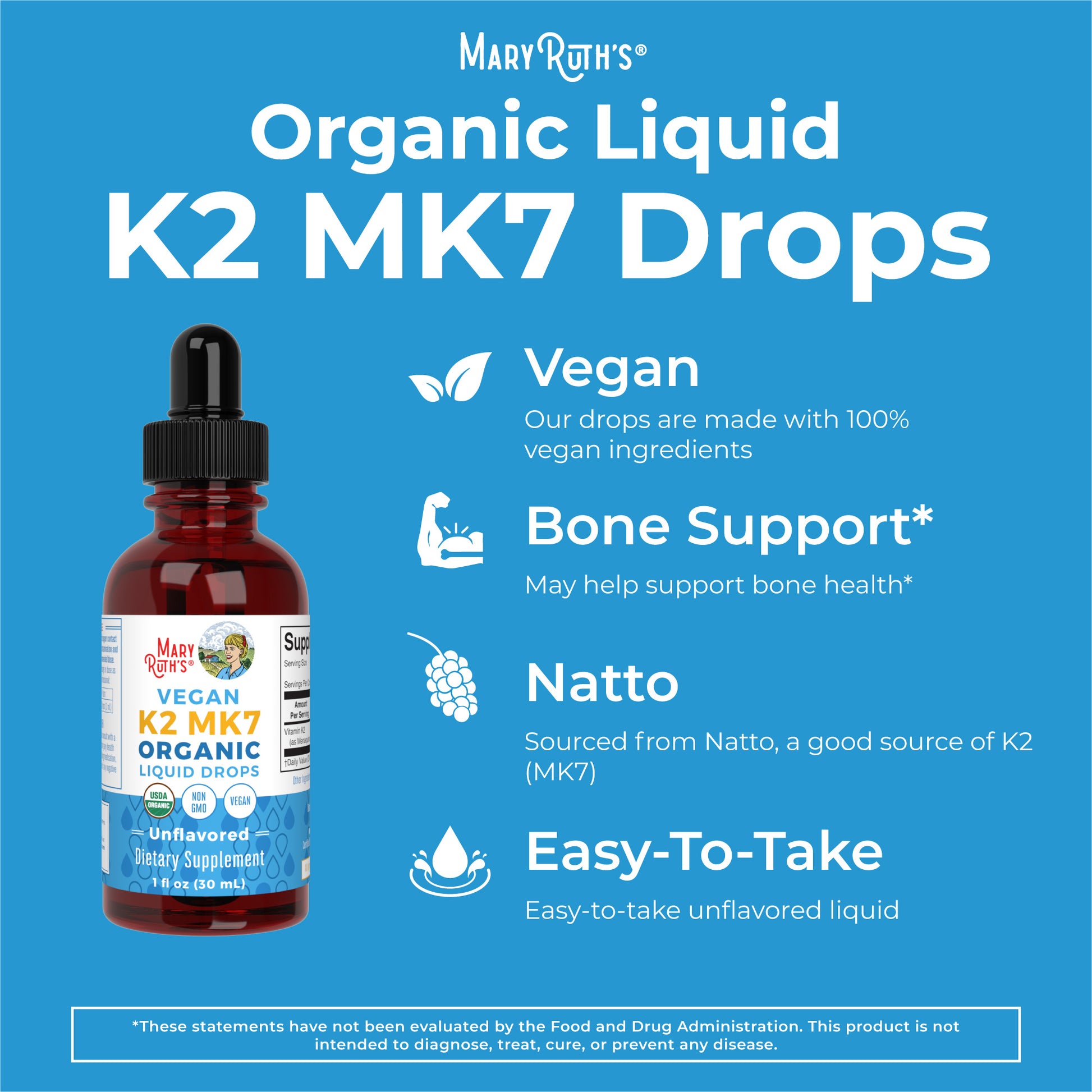 K2 (MK7) Organic Drops 8